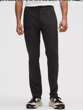 lululemon athletica Men's ABC PANT classic 33W34L Black Chinos utilitech